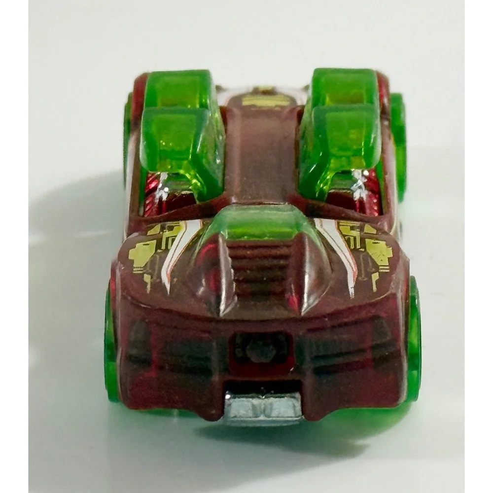 Hot Wheels What-4-2‎ Toy Car Unisex 1:64 Burgundy Translucent Green X-Raycers